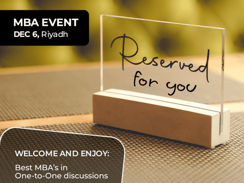 THE ACCESS MBA EVENT IN RIYADH, 6 DECEMBER