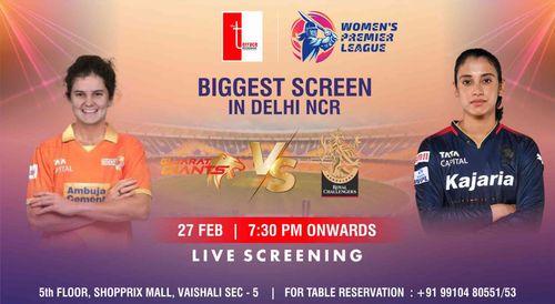 Royal Challengers Bangalore vs Gujarat Giants WPL 2024 5th Match (Screening)