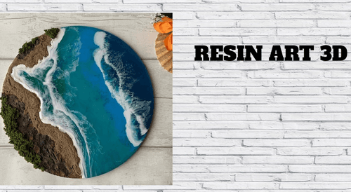 Resin Art 3d on Wood