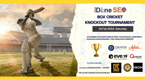 iDoneSEO Box Cricket Knockout Tournament