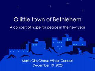 Marin Girls Chorus Winter Concert 2023