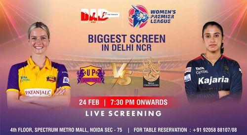 UP Warriorz vs Royal Challengers Bangalore Women Premier League WPL 2024 ( Screening)