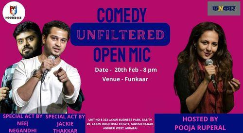 Comedy Unfiltered Open Mic ft. Neej Negandhi and Jackie Thakkar
