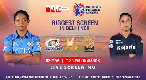 Mumabi indians vs Royal Challengers Bangalore Womens Premier League WPL 2024 (Screening)